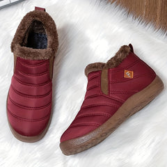 Women's Fluffy Ankle Boots Soft Sole Platform Plush Lining Warm Winter