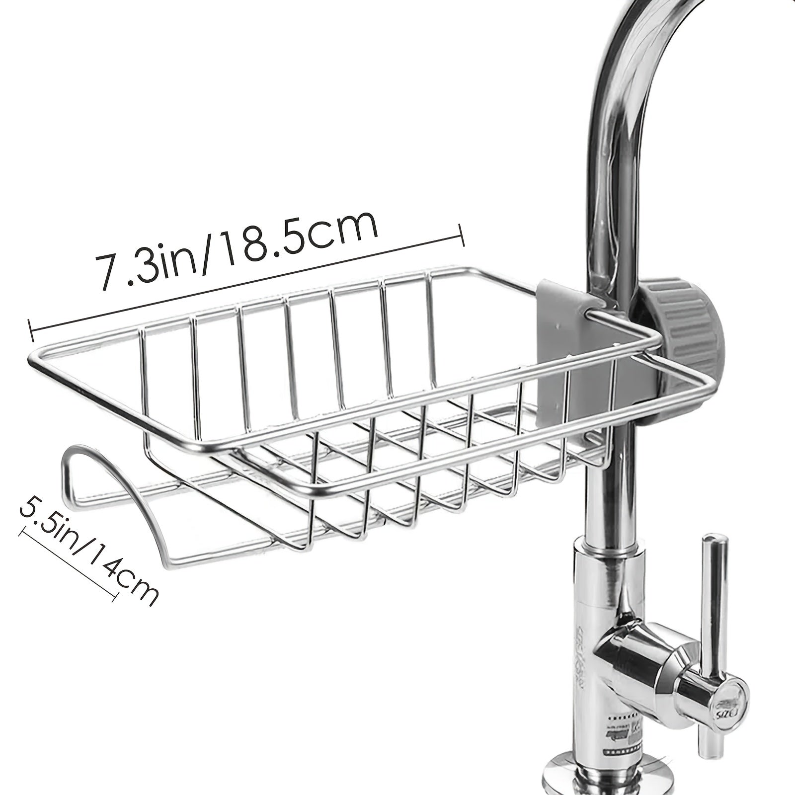 Kitchen Faucet Rack Sponge Holder Sink Caddy Organizer Hanging Caddy