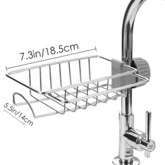 Kitchen Faucet Rack Sponge Holder Sink Caddy Organizer Hanging Caddy