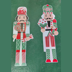 2pcs Large Nutcracker Yard Sign Outdoor Christmas Decor