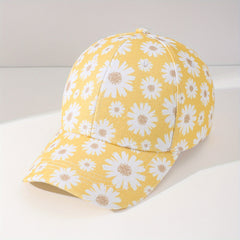 Men's Flower Sun Hat Baseball Cap for Running Outdoor Activities