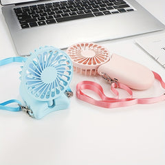 Mini USB Rechargeable Fan 3-Speed Portable Foldable Desktop Fan