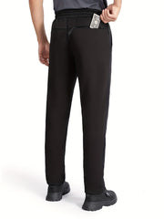 Men's Plush Thick Warm Pants for Autumn and Winter