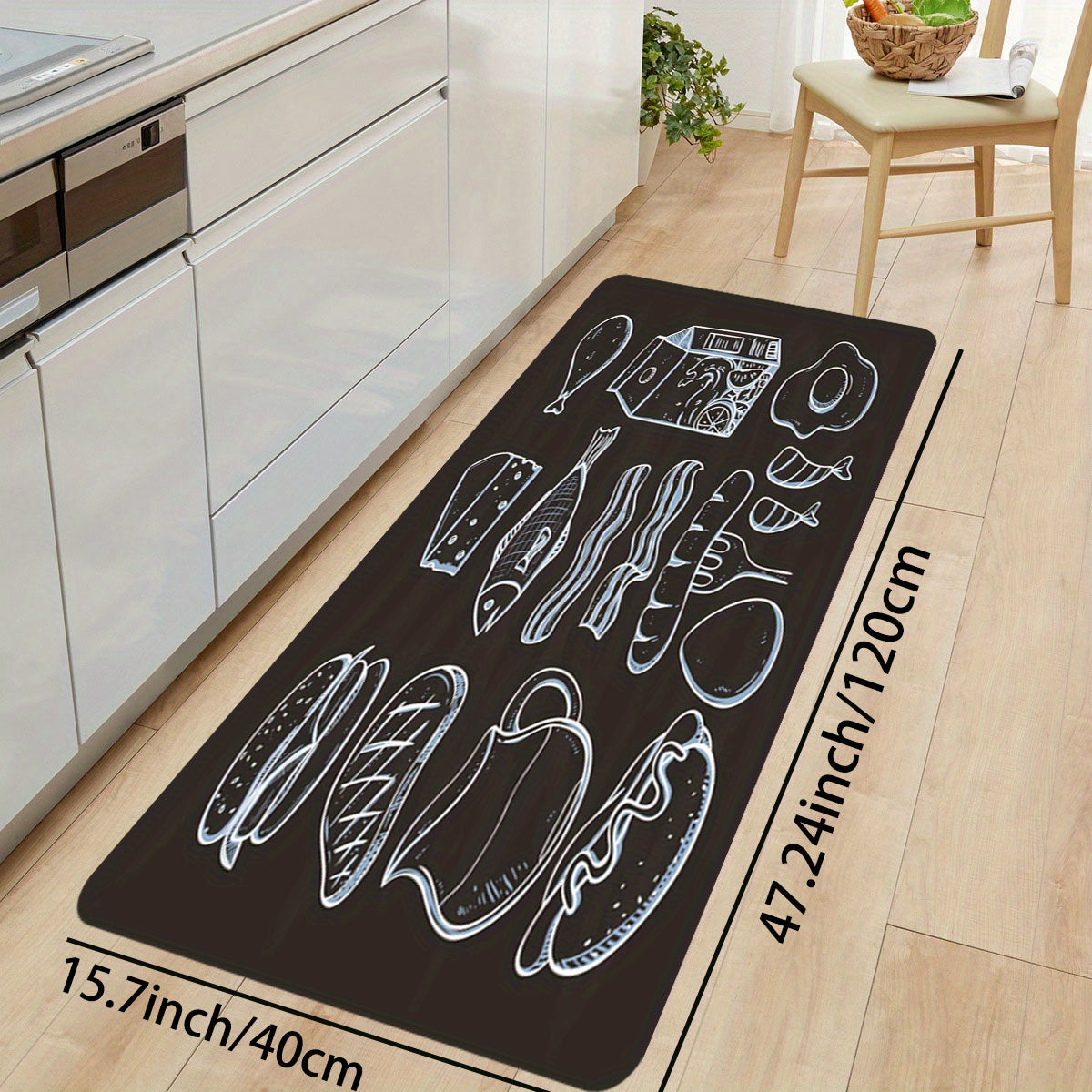 Soft Kitchen Rug Anti Fatigue Cushioned Waterproof Mat Non Slip