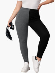 Colorblock Ribbed High Rise Yoga Leggings