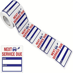 150pcs Car Maintenance Service Expiry Reminder Sticker Roll