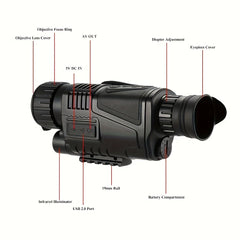 NV300 Night Vision Monocular 8X Digital Zoom Infrared Device Rechargeable