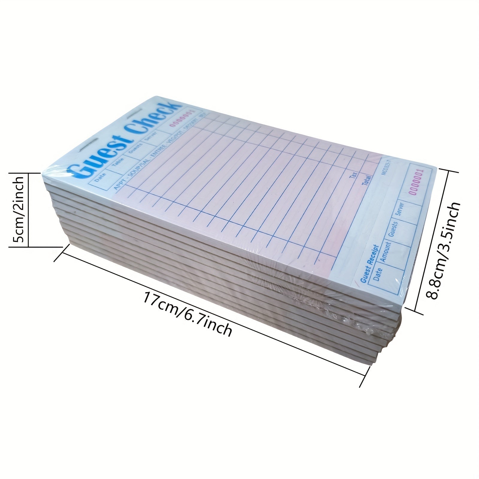 Server Check Books 10 Pack Waiter Checkbook Restaurant Order Pad