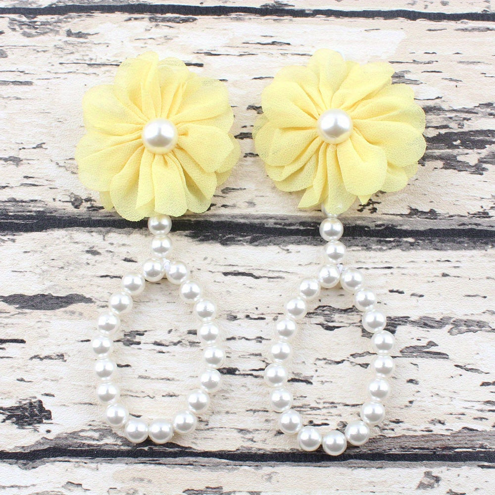 Pearl Barefoot Sandals for Baby Girls