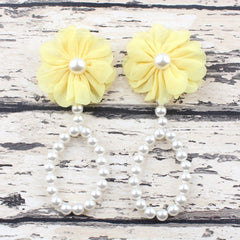 Pearl Barefoot Sandals for Baby Girls