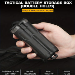 Waterproof MOLLE Case for CR123 AAA Batteries
