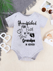 Baby Hand Picked For Earth By Great Grandpa In Heaven Onesie