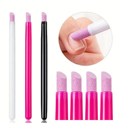 3pcs Nail Sanding Pen Cuticle Trimming Stick DIY Manicure Repair Tool
