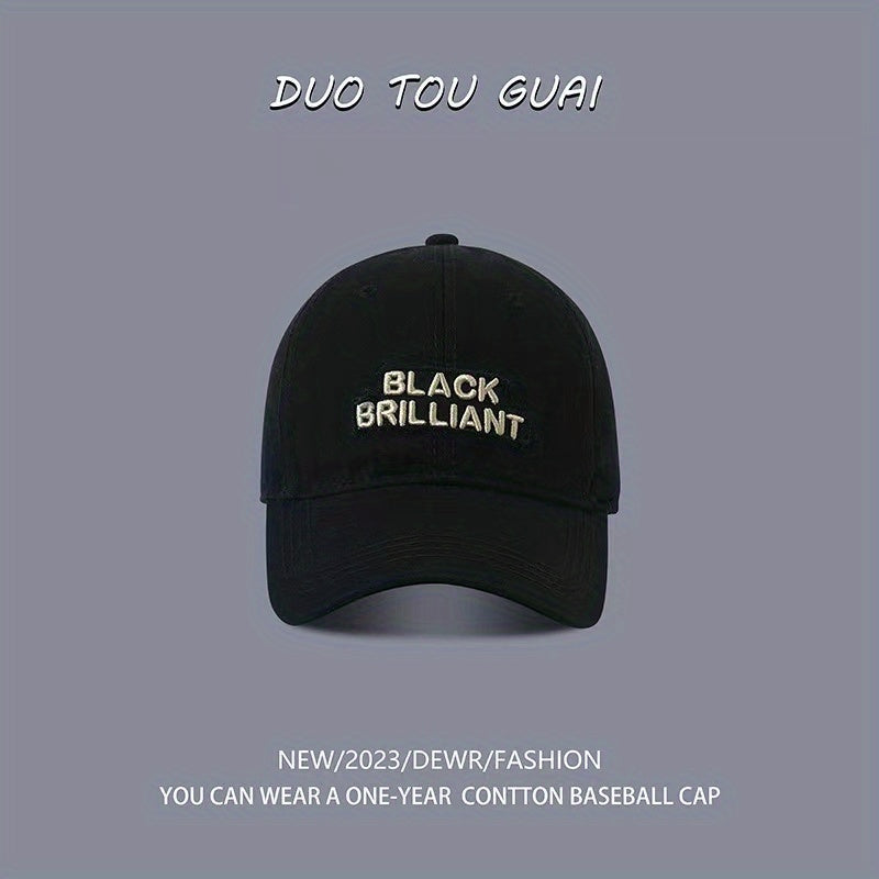 Letter Embroidery Patch Baseball Cap Unisex Cotton Couple Sun Hat