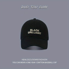 Letter Embroidery Patch Baseball Cap Unisex Cotton Couple Sun Hat