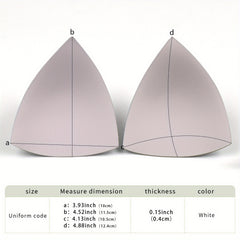 3 Pairs Bikini Bra Insert Pads Reusable Invisible Chest Enhancer
