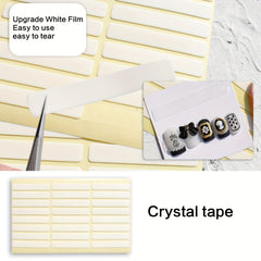Double Sided Adhesive Nail Stickers Tape - 24 Stickers Set