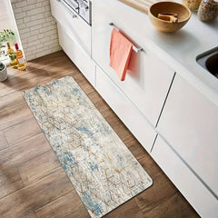 Absorbent Anti Slip Kitchen and Bath Mat Modern Abstract