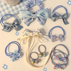 11pcs Bow Hair Ties Hair Bands Hair Accessories for Girls