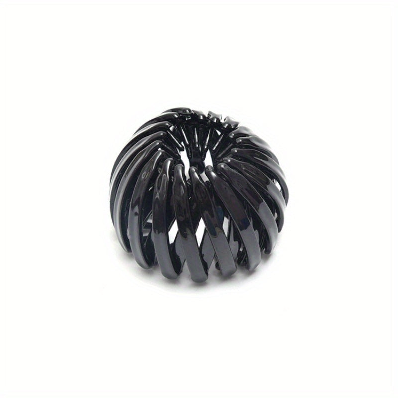 Stretchy Bird Nest Hair Claw Hairpin Ponytail Holder for Women Girls