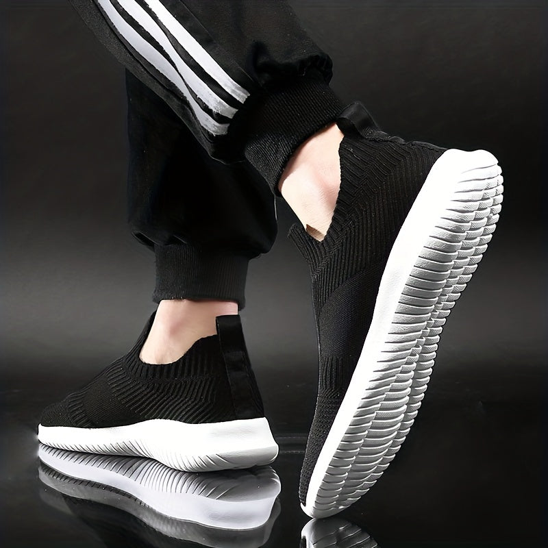 Men's Knitted Slip On Casual Shoes Lightweight Sock Shoes