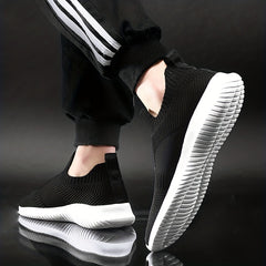 Men's Knitted Slip On Casual Shoes Lightweight Sock Shoes