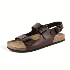 Men's Buckle Sandals Casual Non Slip Shoes Open Toe Shoes For Outdoor Beach