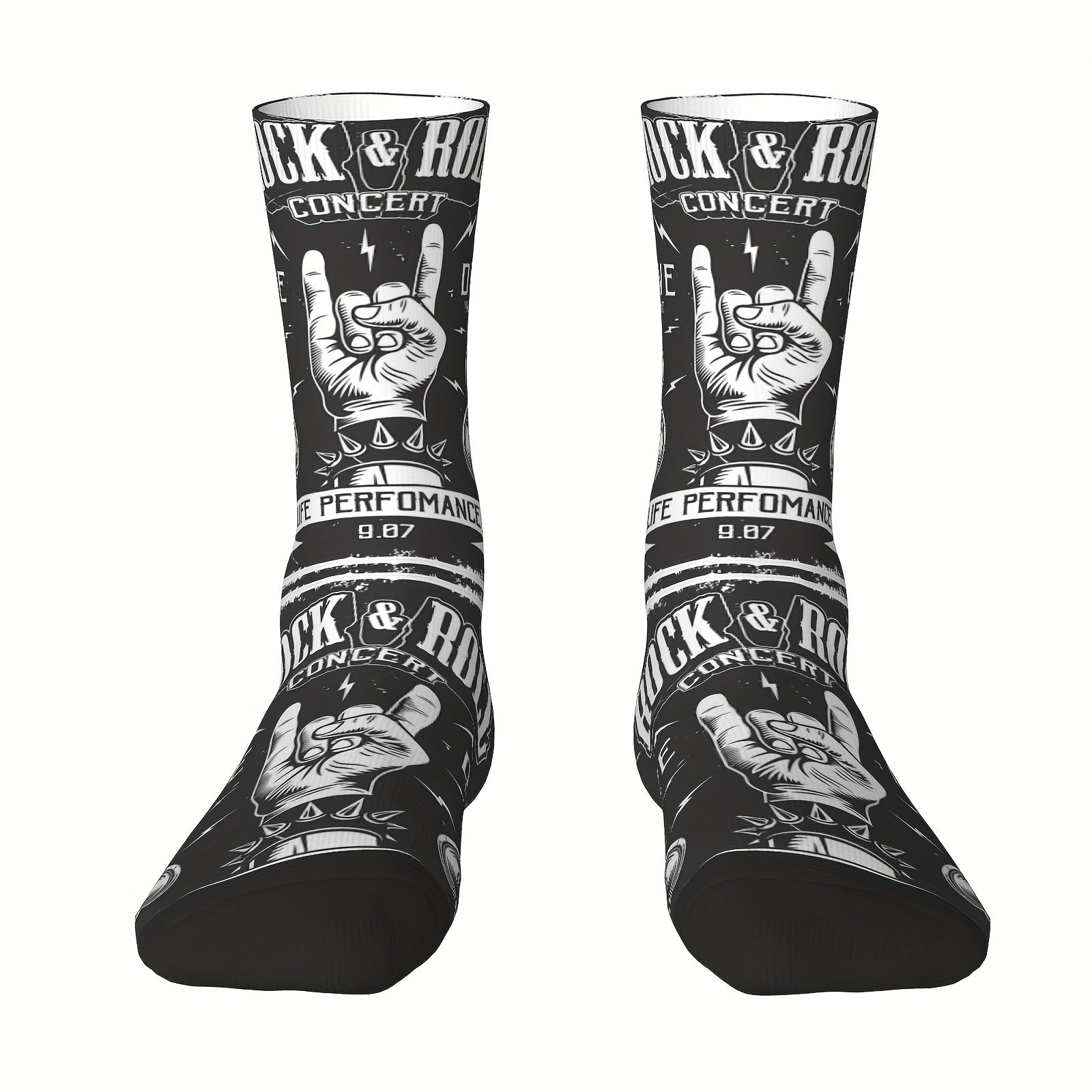 Men's Funny Retro Compression Mid calf Socks