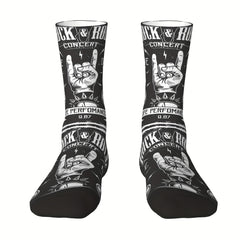 Men's Funny Retro Compression Mid calf Socks