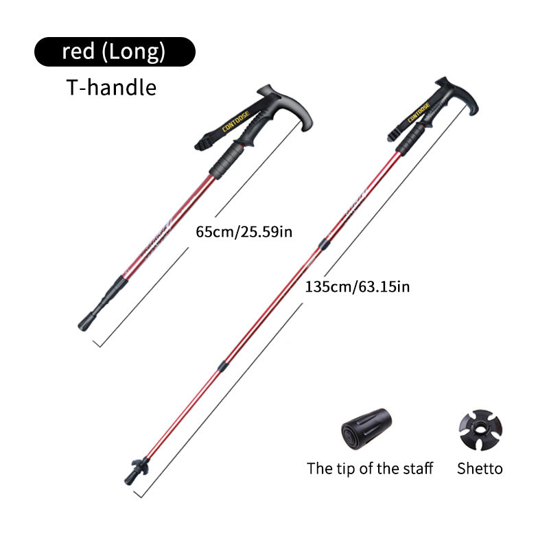 Ultra Lite Telescopic Mountaineering Pole for Hiking & Climbing