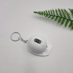 Helmet PVC With Light Security Hat Keychain For Men
