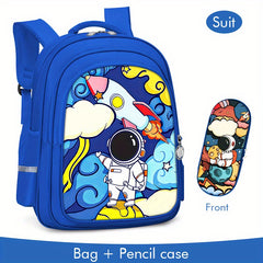 Rocket Moon Astronaut Schoolbag Laptop Bags Outdoor Sports Backpack