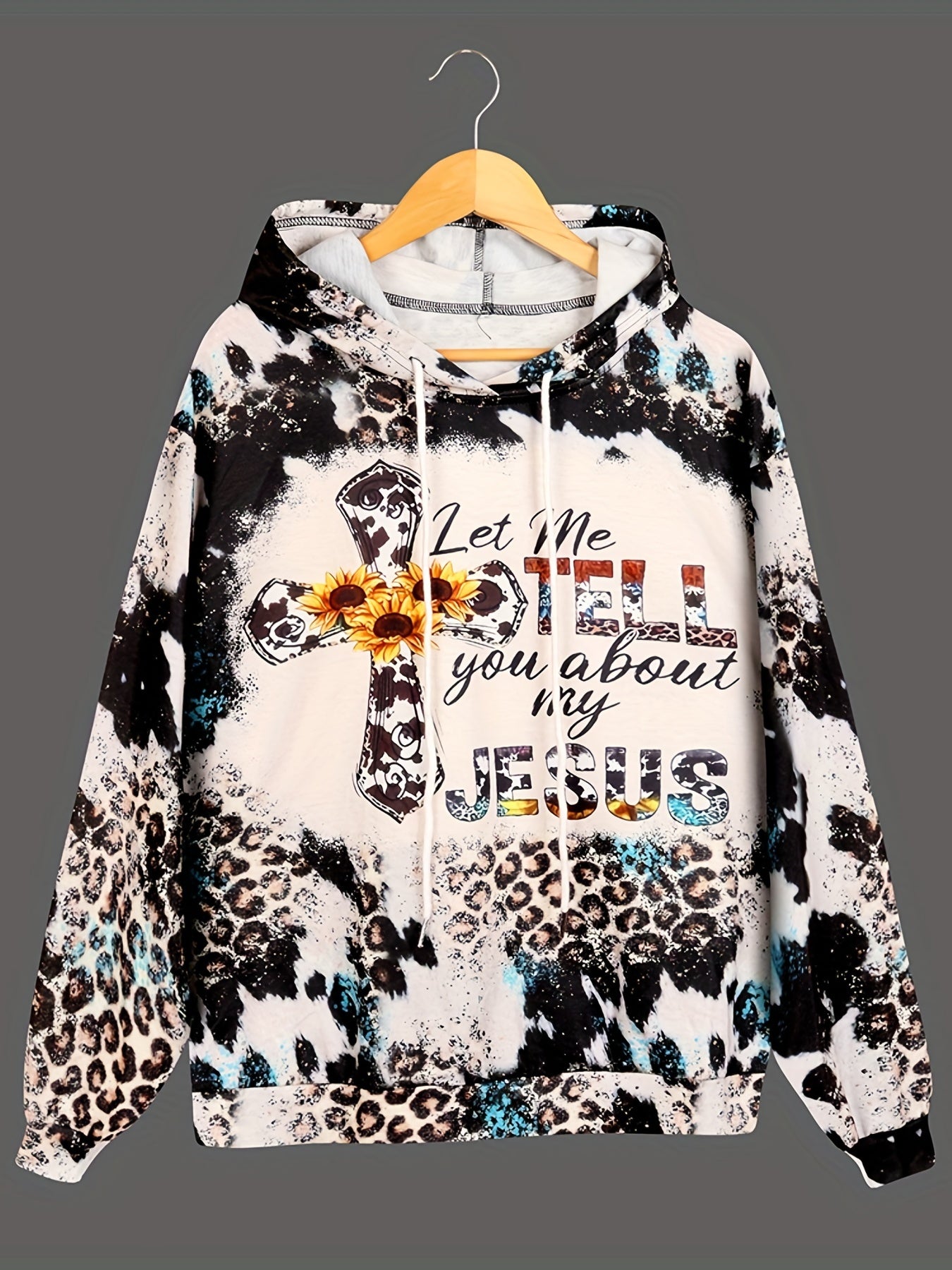 Leopard Print Halloween Hoodie Women's Sweatshirts