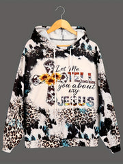 Leopard Print Halloween Hoodie Women's Sweatshirts