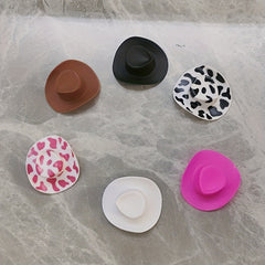 10pcs Toy Cowboy Hat Doll Plastic Hat Multicolor