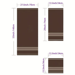 6pcs Solid Bathroom Towels Set Soft Cotton Towels - 6 Colors