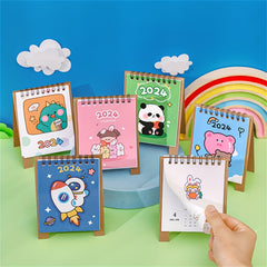 Cartoon Animal Mini Desk Calendar Desktop Ornament Punch Calendar Year