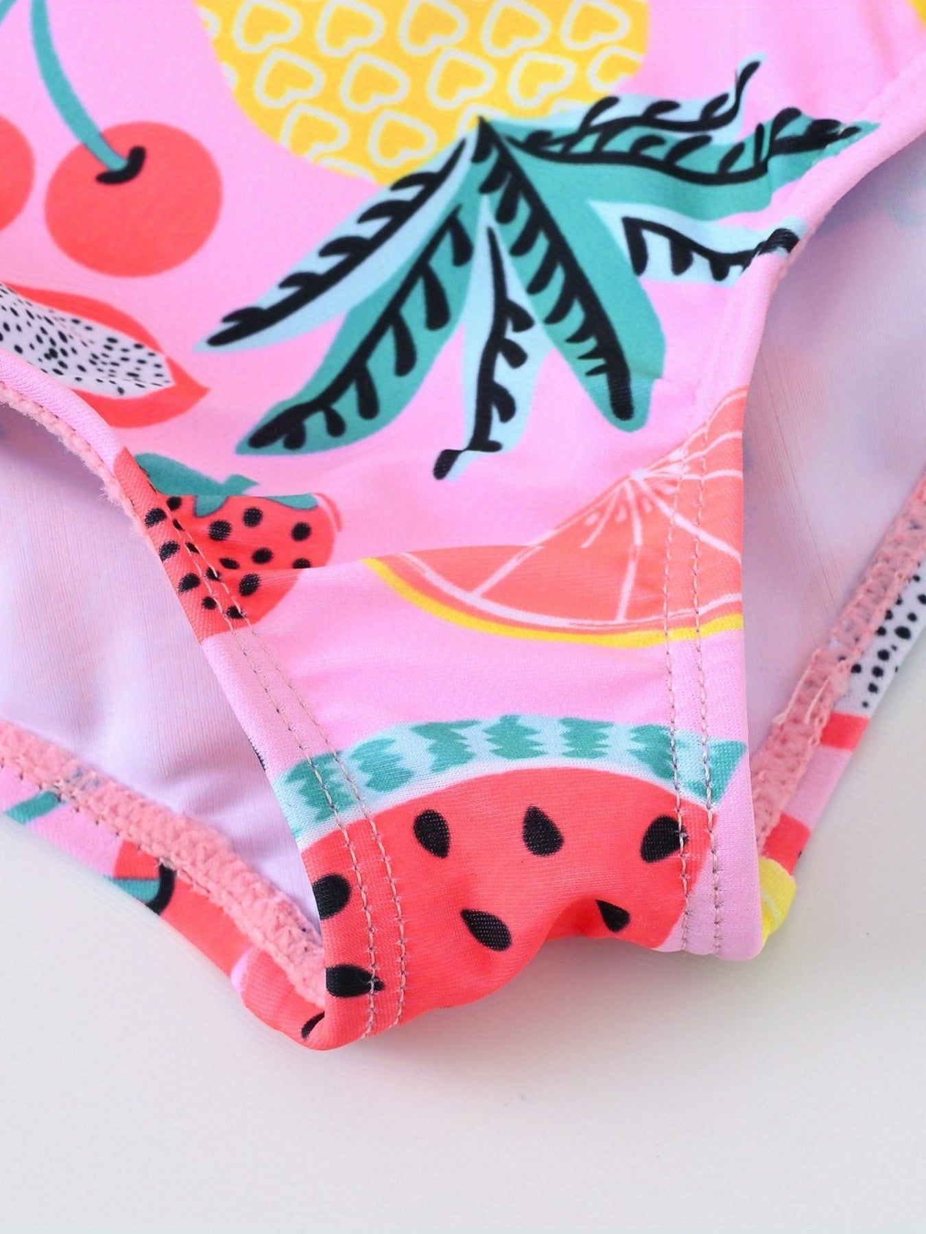 One Piece Fruit Graphic Swimsuit for Girls