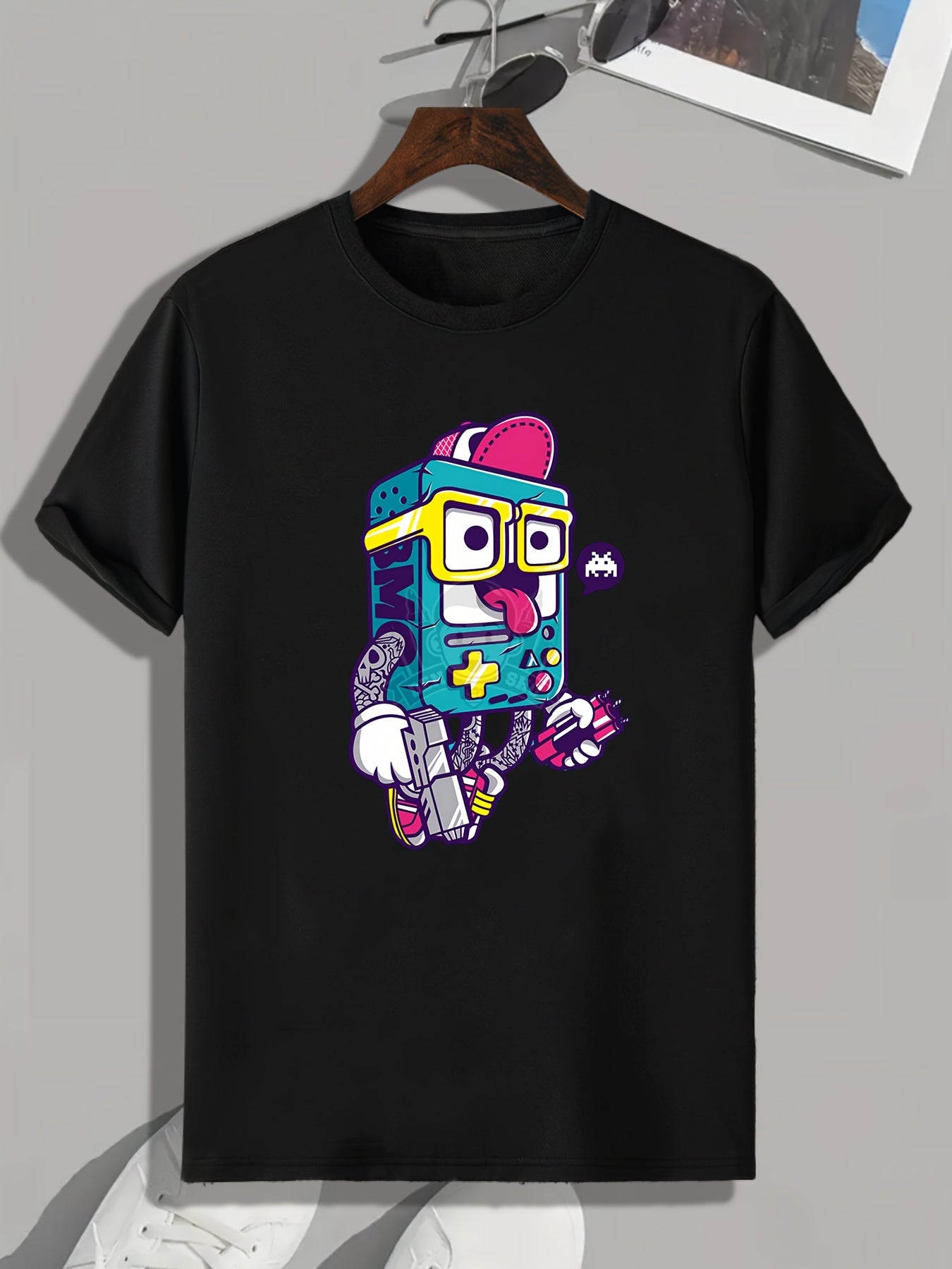 Cartoon Print Men's Graphic T shirt Casual Comfy Tees For Summer