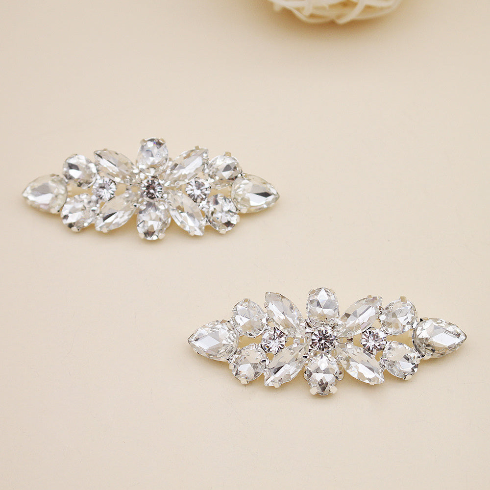 DIY Crystal Rhinestone Shoe Clips Wedding Party Shoe Decoration