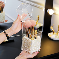 Makeup Brush Storage Bucket Beauty Brush Storage Box Brush Cylinder