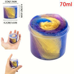 70ml Colorful Crystal Slime Putty Toy Set Non Toxic Pearlized Bouncy Mud