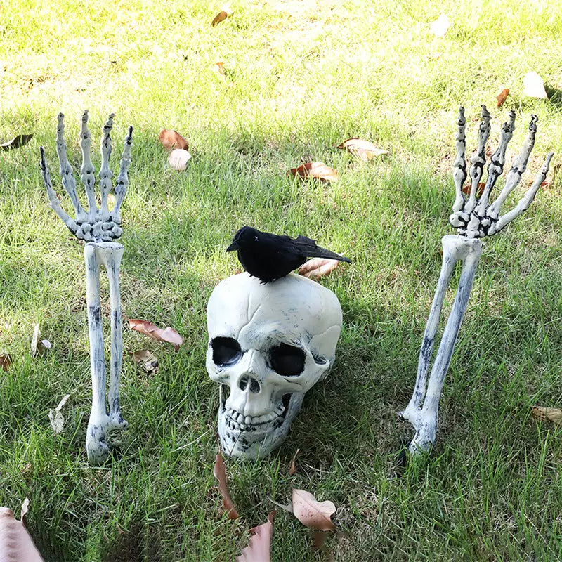 Halloween Simulation Skull Human Arm Haunted House Decor