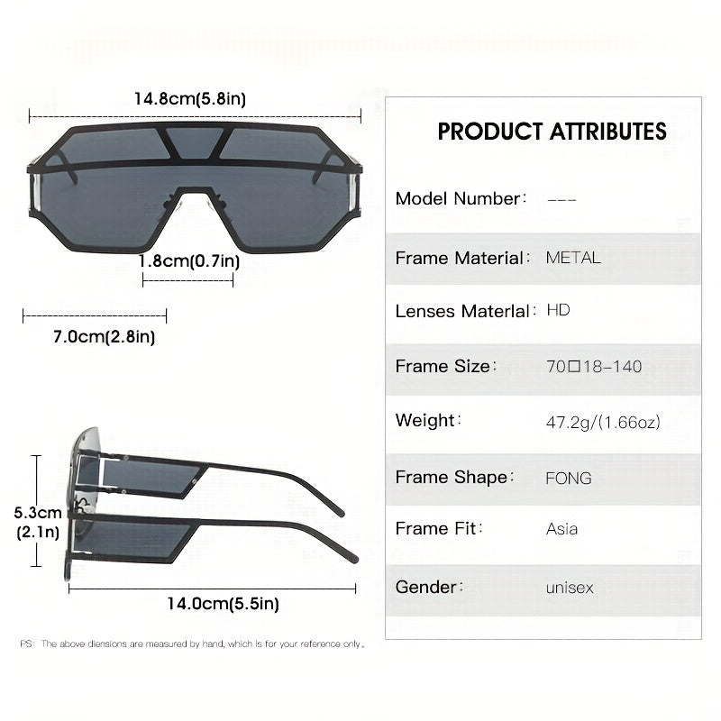 Y2K Metal Tinted Sunglasses UV400