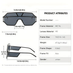 Men's Casual Metal Sunglasses UV Protection Sunglasses