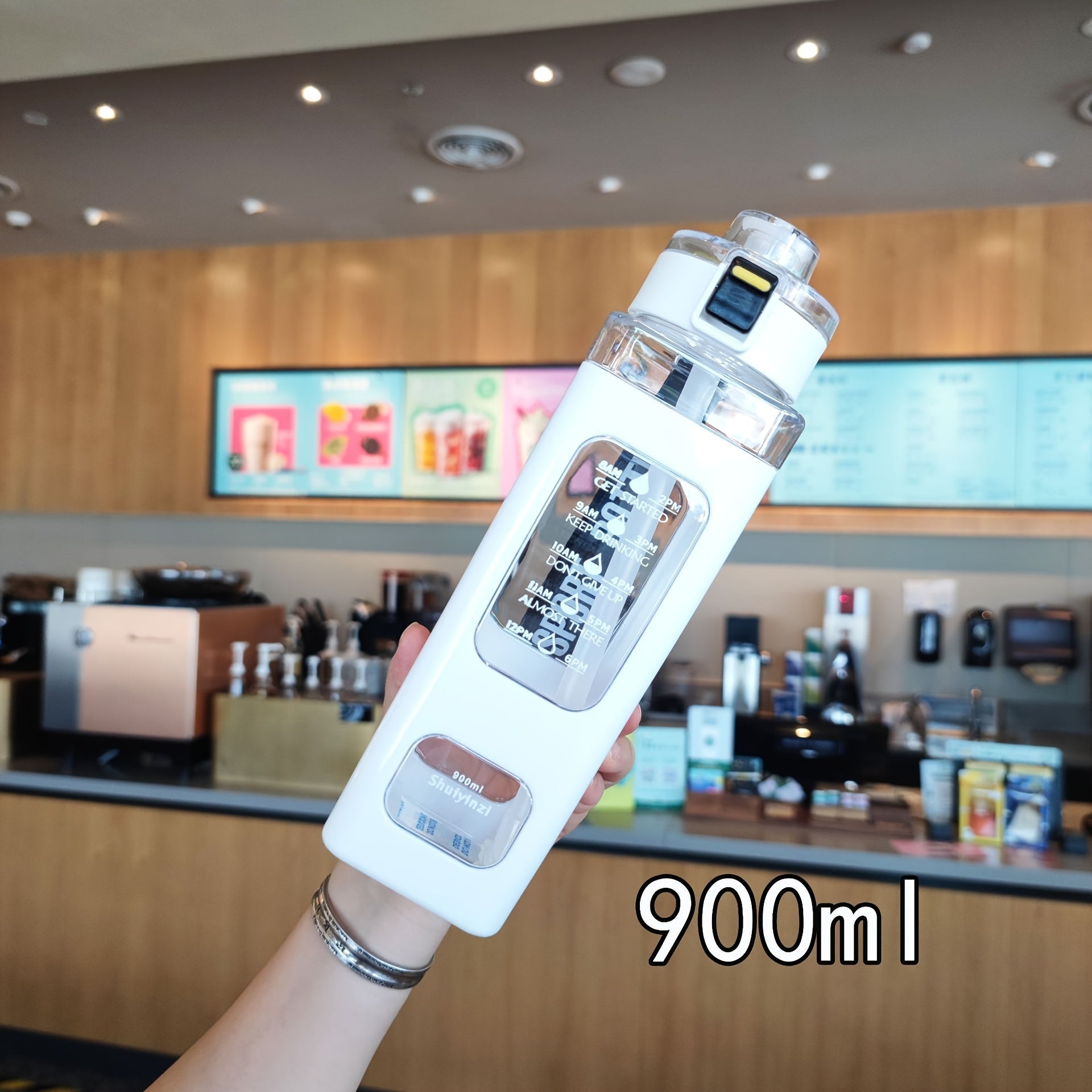 Portable Square Sports Water Bottle 900ml