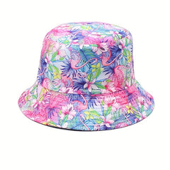 Printed Basin Hat Double-sided Bucket Hat Sun Hat