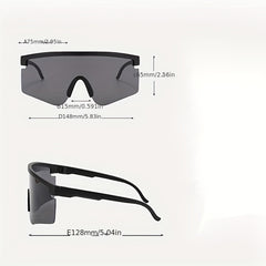 Men's Large Frame Polarized One Lens Sports Sunglasses UV Protection