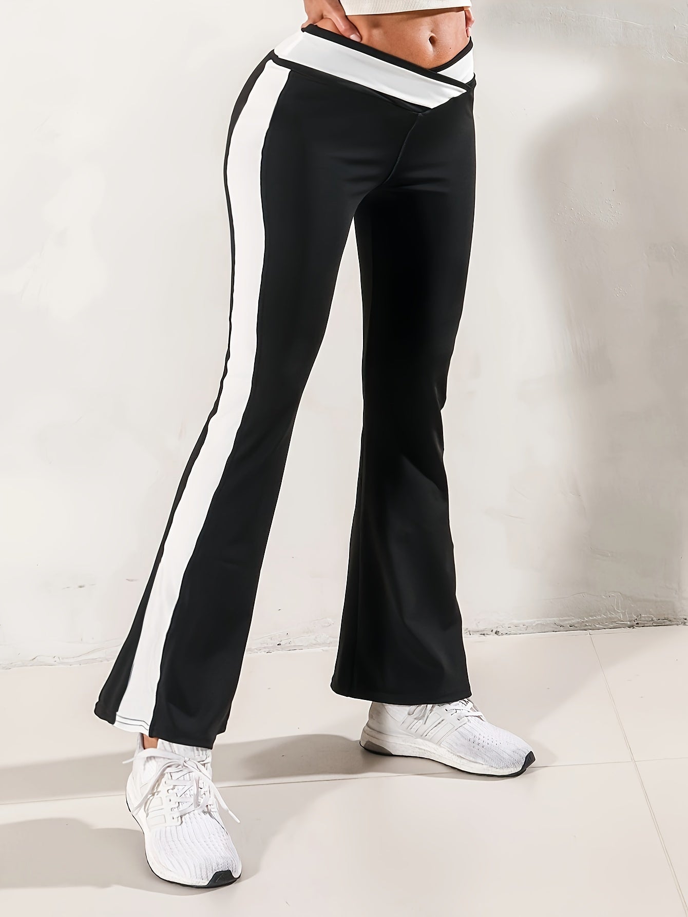 Flare Leg Pants Yoga Running Sports Bell Bottom Pants Women's Activewear