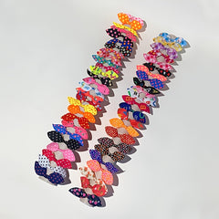 50pcs Kids Rubber Band Hair Bows Colorful Hair Rope
